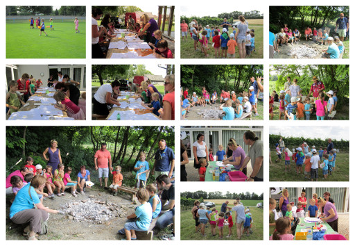 Kindersommer Bilder als Collage