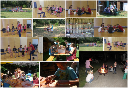 Kindersommer Bilder als Collage