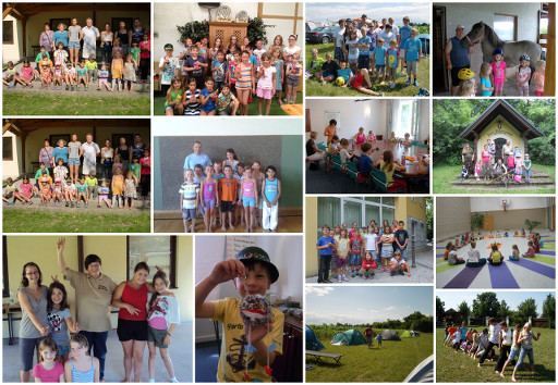 Kindersommer Bilder als Collage