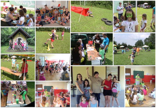Kindersommer Bilder als Collage