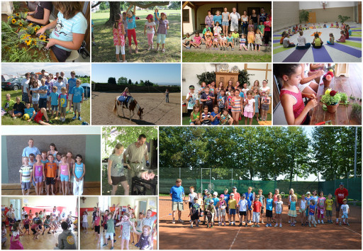 Kindersommer Bilder als Collage