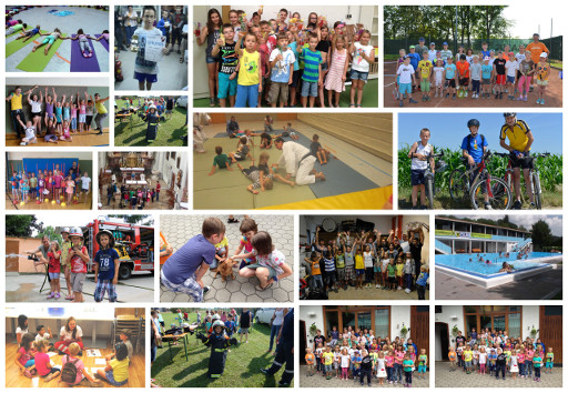 Kindersommer Bilder als Collage