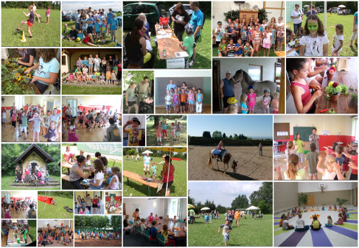 Kindersommer Bilder als Collage