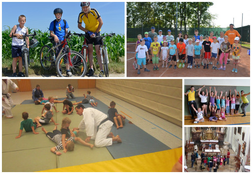 Kindersommer Bilder als Collage
