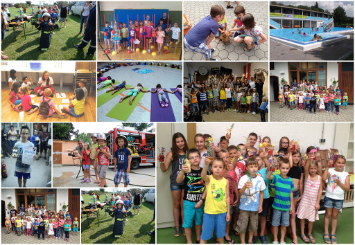 Kindersommer Bilder als Collage